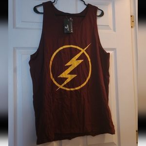 NWT Hot Topic DC Comics The Flash Red Tank Top Mens XL